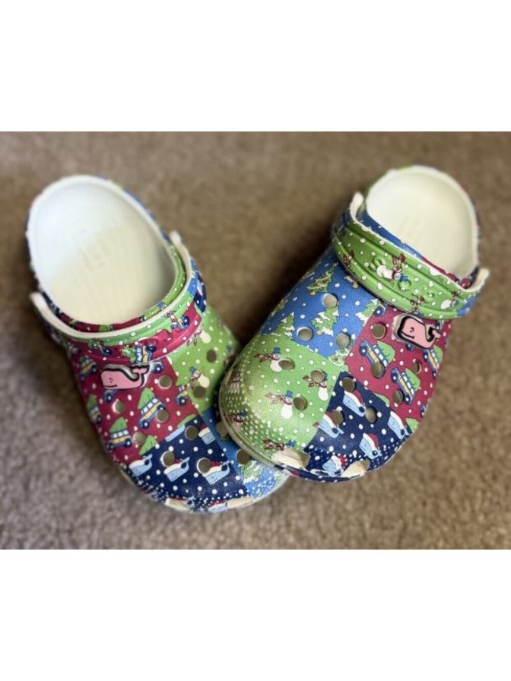 Crocs Vineyard Vines Kids Classic Clogs Slip On Water Shoes Childs Size 12